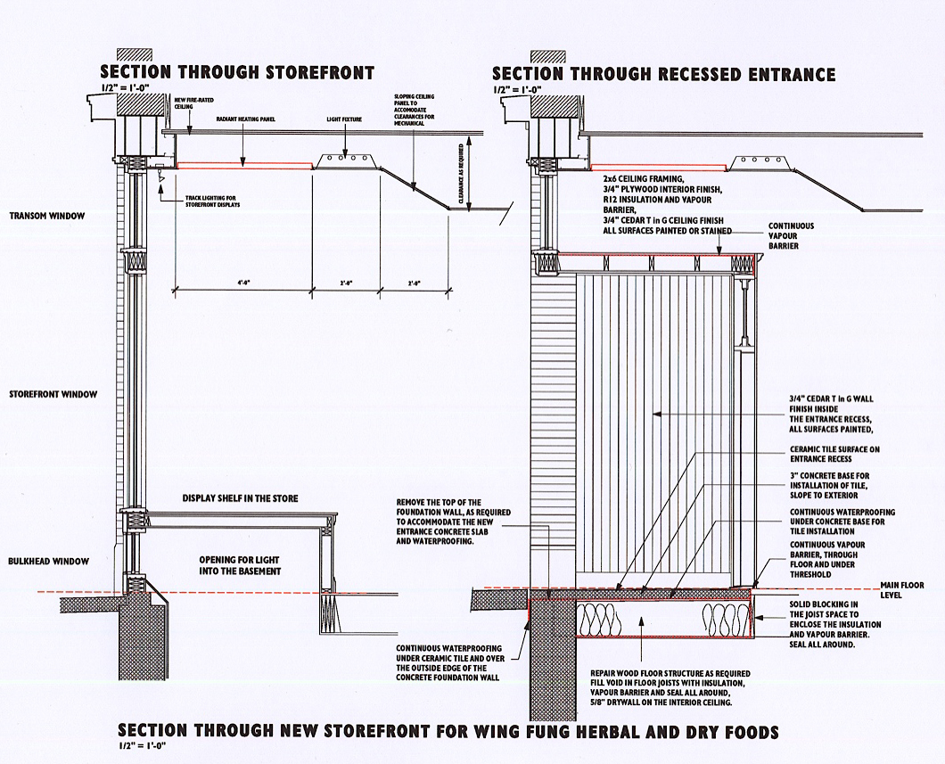 Hull Storefront Details — David Murray Architect